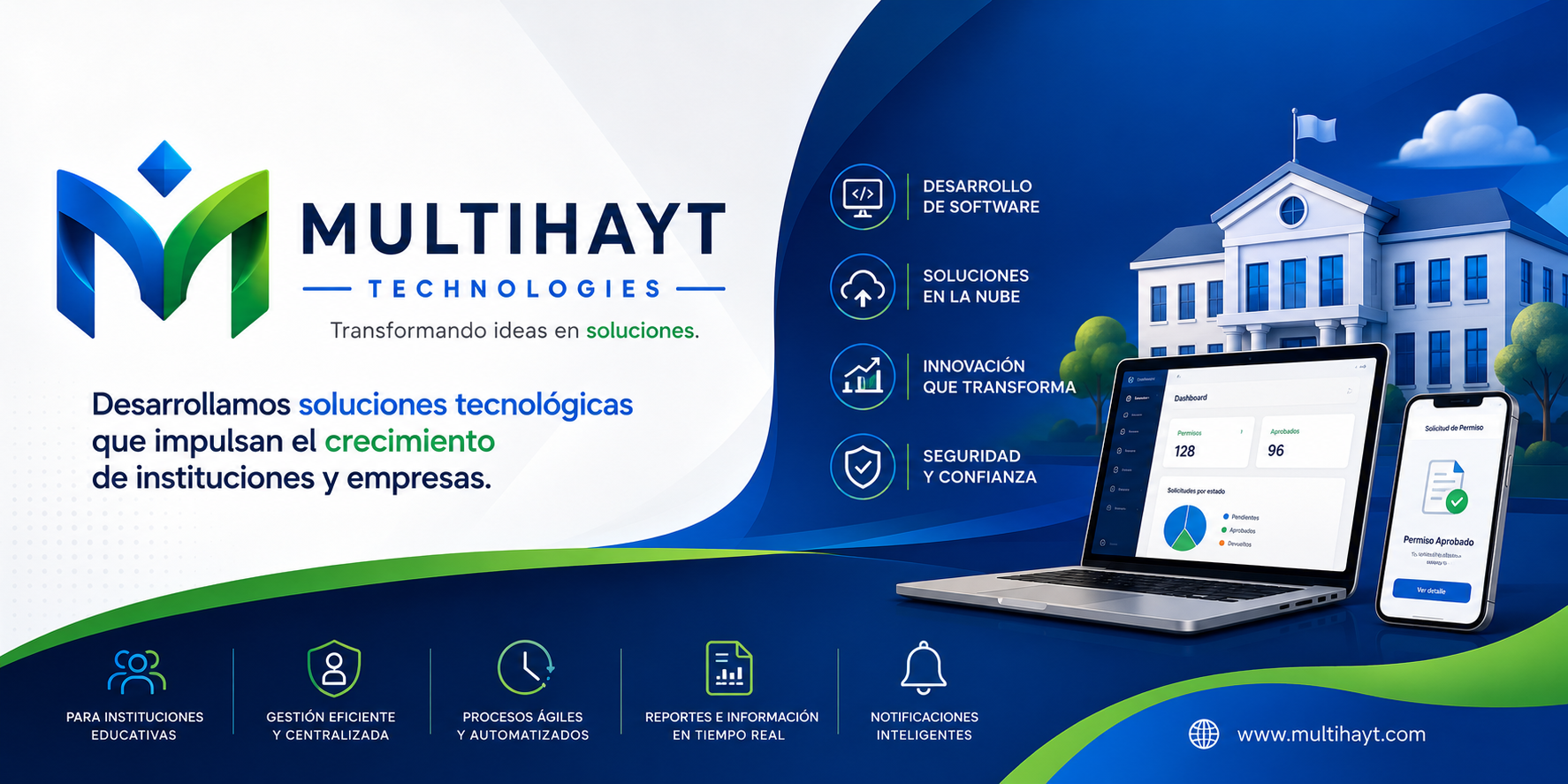 Banner corporativo de Multihayt Technologies